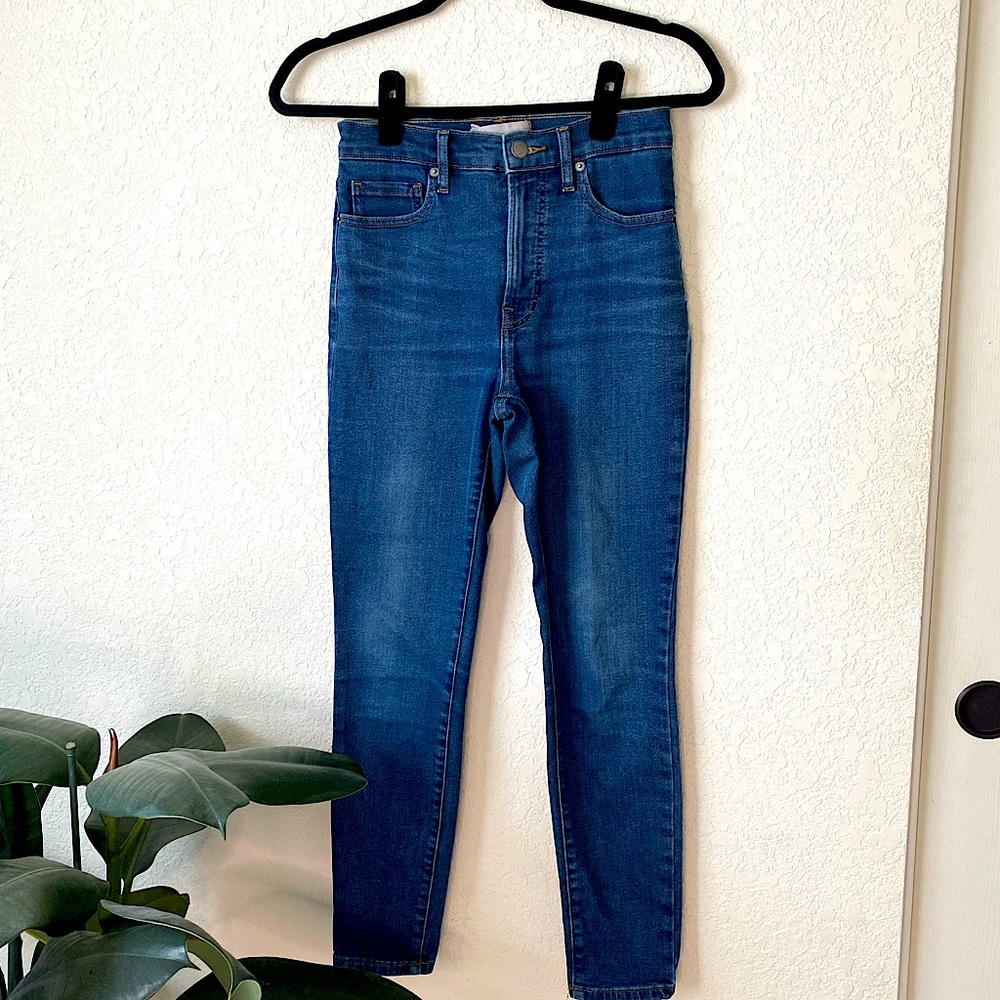 Everlane High Rise Black Skinny Jeans